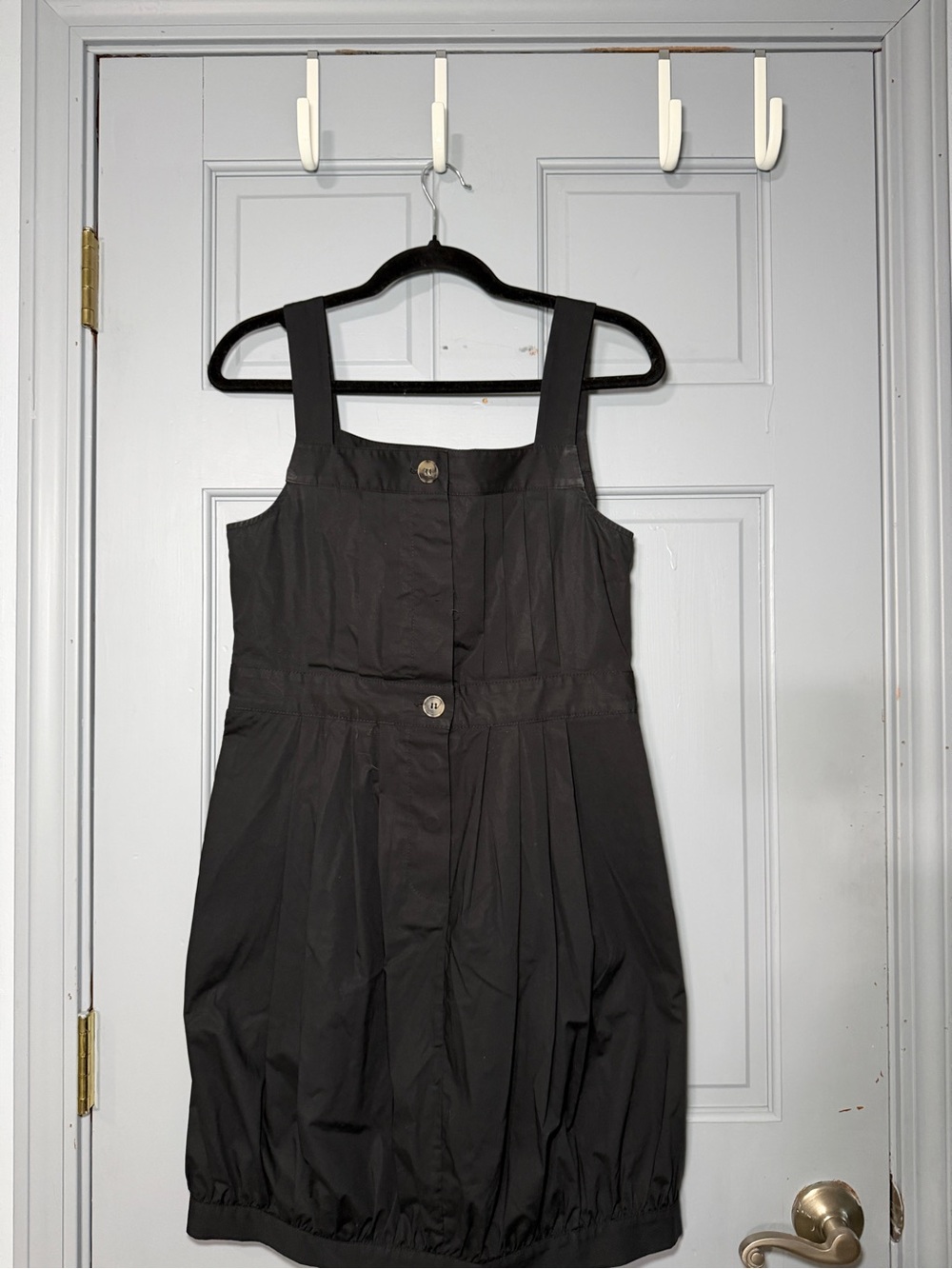 NWOT Theory Black Pinafore Mini Dress